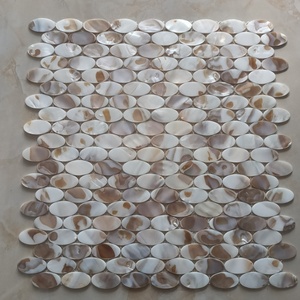 Moderne quadratische wasserdichte Perlmutt schale Mosaik fliese High-On-Demand Naturstein für Badezimmer Wand Küche Apartment - Product Image 2