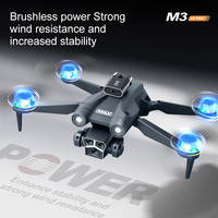 Nouveau Drone Jouet M3 Ultra Mini Sans Balais, Quadricoptère RC Anti-Collision avec Télécommande à Écran, Drones Portables pour Débutants avec Caméra