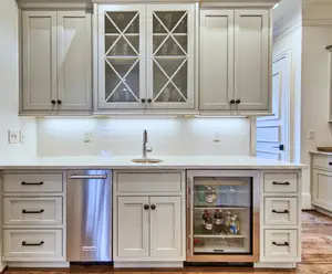 Katı ahşap rta mutfak dolabı Shaker mutfak dolap kapağı lüks Completa tasarım mutfak dolap kapı