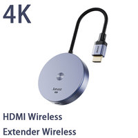 Rallonge Sans Fil HDMI 4K Émetteur et Récepteur HDTV Sans Fil 4K30hz WIFI 2.4G+5G pour Ordinateur Portable Projecteur Téléviseur Moniteur