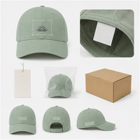 Gorra de golf de lujo transpirable de sarga de algodón de tacto seco, de 6 paneles, con logotipo minimalista, silenciosa, de alto rendimiento, con bordado tonal, OEM premium, MOQ bajo