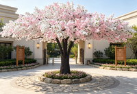 Arbre artificiel en fibre de verre grand format pour la décoration de restaurants, mariages en plein air et fêtes – Arbre de cerisier Sakura en gros