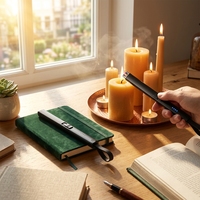 Briquet multifonction rechargeable YN, briquet à double arc USB, coupe-vent, pour l'extérieur