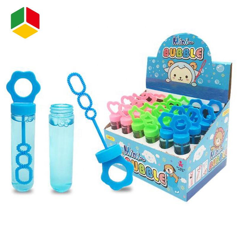 QS Toys 24 шт. мини-Пузырчатая бутылка пластиковая игрушка цветная пузырчатая палочка водяная палочка игрушка пузырчатая палочка