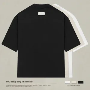 T-shirt in Cotone Pesante 360g Taglia Extra Large, Tinta Unita, Stile Vintage, Collo Tondo, Manica Corta, Traspirante, Oversize, Giovanile 2024 - Product Image 1