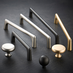 Poignée de tirage de salle de bain poignée de tiroir de mode bouton de porte en alliage de Zinc bouton de garde-robe pour cuisine commode chambre salon Villa utilisation - Product Image 6