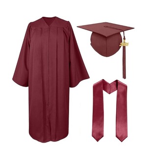 Toga y Birrete de Graduación de Licenciatura de Universidad Americana 2026, Ecológicos, de Poliéster, Personalizados al por Mayor, Traje de Graduación, Toga de Maestría - Product Image 2