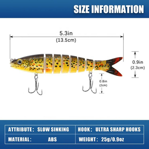 Leurre de pêche nageur Pesca 19g 13.5cm pour brochet, leurre de glisse longue portée, leurre nageur, leurre de pêche, wobbler pour la pêche - Product Image 3