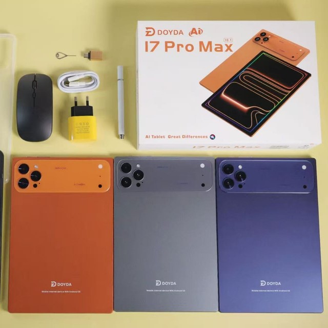 New 17pro Max Tablet Computer 10.1inch Business Use 2-in-1 with Keyboard Android 11 Cross-Border Source Factory Wholesale