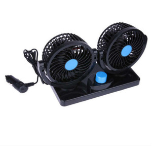 Dual <b>Fan</b> 6 Inch Plastic Caravan Truck <b>Fan</b> 12V 24V Two Speed Portable Cooling <b>Fan</b> - Product Image 3