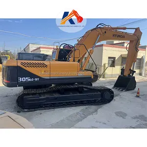 Hyundai 305 Listo PARA ENVIAR Excavadora Usada R305 305-9T 305LC-9 305lc 30 Ton Robex Maquinaria de excavadora de segunda mano para la venta