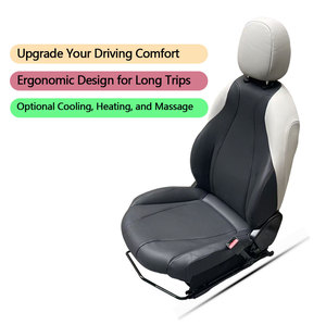Sièges de taxi UberCar robustes en cuir nano, réglage manuel, sièges automobiles durables pour les flottes de véhicules commerciaux - Product Image 3