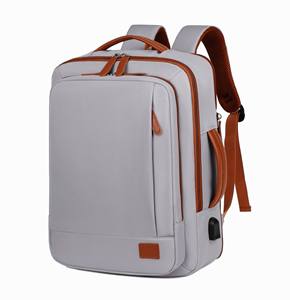 Mochila de viaje expandible, bolsa para ordenador portátil con carga USB, mochila de negocios de nailon duradera para viajes cortos - Product Image 5