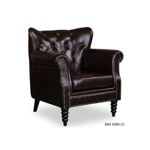 Sofá Chesterfield BAS9300A, Juego de Sala de Estar, Cuero Genuino, Alta Durabilidad, Muebles Clásicos Modernos de Lujo, 3+2+1 - Product Image 3