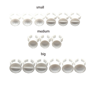100 coupelles jetables en plastique pour encre de tatouage, multi-tailles, pour microblading et pigments - Product Image 1