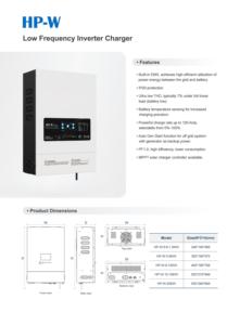 เครื่องแปลงไฟฟ้าอินเวอร์เตอร์ความถี่ต่ำ Timelec HP-W Series คลื่นไซน์บริสุทธิ์ 50/60Hz พร้อมหน้าจอ LCD - Product Image 4
