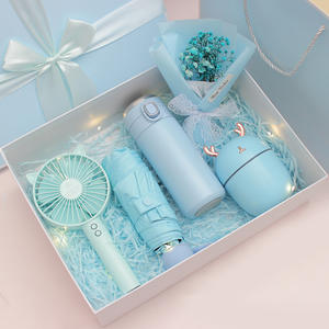 Nuevas ideas de productos 2023 Hermosas flores ventilador al vacío paraguas humidificador regalos de boda para invitados Mamá madre promoción regalo corporativo - Product Image 2