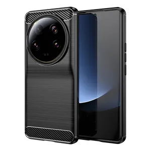 New Luxury Carbon Fiber Phone Case For Xiaomi 13 Ultra 360 Full Package Phone Cover Lens Protection Mobile Accessories