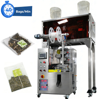 Machine d'emballage automatique haute vitesse pour sachets de thé plats avec ficelle et étiquette