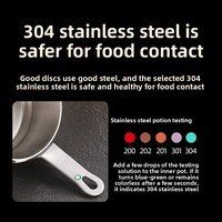 Bol à sauce en acier inoxydable 304, épaissi avec poignée, idéal pour les sauces coréennes, parfait pour les restaurants occidentaux et les sauces à steak.