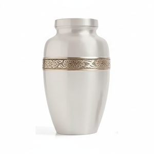 Urna de cremación para adultos de latón, hermoso diseño moderno, estilo americano, funerario conmemorativo, soporte para cenizas - Product Image 1