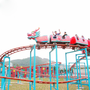 Parque de atracciones para niños Paseos Tren de pista pequeña Montaña rusa de dragón deslizante para la venta - Product Image 5