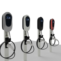 Nouvelle station de recharge pour véhicules électriques intelligente 7/11/22 kW 16/32 A, type 2, Wallbox AC, WiFi, application, NFC, RFID, utilisation domestique, Plug-and-Play, certifiée FCC/CE