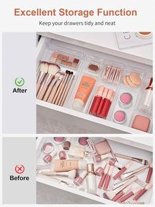 Kitchen Bathroom Spice <b>Shoes</b> Clothing Makeup Desk Stackable Five-Tier Drawer Dividers Clear Multifunction Storage Box Food - Product Image 4