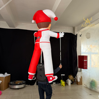 Marionnette de clown gonflable sur mesure pour spectacle, défilé ou activité
