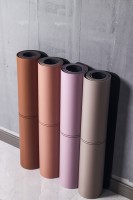 Tapis de Yoga Personnalisé Courbe Arche Ovale Capsule Écologique Salle de Sport Fitness Tapis de Yoga PU Imprimé Tapis de Yoga Caoutchouc Naturel PU