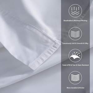 Juego de cama al por mayor, juego de sábanas individuales de 4 Uds., funda de edredón, Sábana plana, fundas de almohada, juego de sábanas tamaño Queen King - Product Image 4