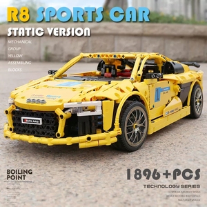 Mould King-bloques <span class=keywords><strong>de</strong></span> construcción <span class=keywords><strong>de</strong></span> coche a control remoto, juguete <span class=keywords><strong>de</strong></span> bloques <span class=keywords><strong>de</strong></span> construcción <span class=keywords><strong>de</strong></span> coche a control remoto, modelo MOC <span class=keywords><strong>Mack</strong></span>, color amarillo, 1/ 10 R8, gran oferta, 13127 - Product Image 5