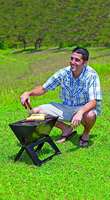 Barbecues électriques coréens portables avec plateau d'eau, table, fumoir au charbon de bois, gazebo argentin, acier inoxydable, utilisation en extérieur, restaurant