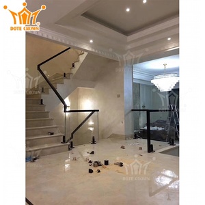 <span class=keywords><strong>Scala</strong></span> Moderna in Vetro Temperato e Acciaio Inossidabile con Ringhiera in Vetro, per Interni di Hotel, Design Ecologico e Durevole - Product Image 4