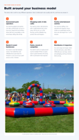 Voiture tamponneuse électrique gonflable pour enfants, équipement de parc d'attractions commercial avec LED, autonomie de 9 heures
