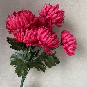 Grande fleur artificielle ISEVIAN, chrysanthème <span class=keywords><strong>pour</strong></span> arrangement funéraire - Product Image 2