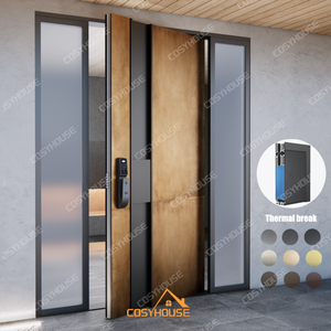 ประตูทางเข้าขนาดใหญ่หรูหรา ประตูหน้าบ้านวิลล่าสไตล์โมเดิร์น - Product Image 6