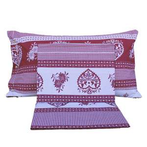 Tirolo <b>Bed</b> <b>Sheet</b> 100% Cotton French <b>Single</b> Size Pillowcase Set - Product Image 1