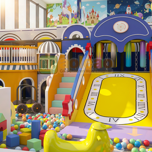 Aoleao Custom Morandi <b>Indoor</b> Playground Ball Pit <b>Slide</b> Climbing Parent-Child Interactive for Mall Soft Play CE TUV Certified - Product Image 3