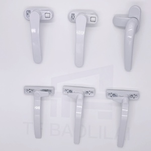 침실 및 욕실 용도를위한 현대 액세서리 알루미늄 합금 창 손잡이 좌우 여닫이 나사 유형 - Product Image 6