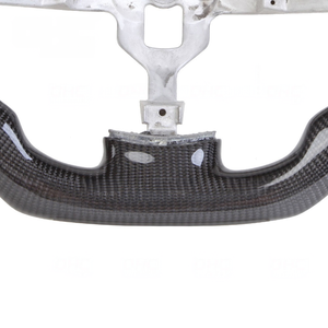 Volante Sportivo in Vera Fibra di Carbonio per Chevrolet <span class=keywords><strong>Corvette</strong></span> C6 Convertibile 07-13, Rivestimento in Pelle <span class=keywords><strong>Nera</strong></span> - Product Image 6