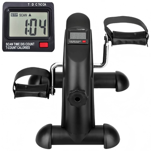<span class=keywords><strong>Mini</strong></span> Bicicleta Estática, Bicicleta de Ejercicio Debajo del Escritorio, Pedalador con Resistencia Magnética Ajustable, Entrenador de Brazos y Piernas, Pantalla LCD, Gimnasio en Casa - Product Image 1