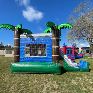 <span class=keywords><strong>Castillo</strong></span> Inflable Compacto con Tobogán, <span class=keywords><strong>Pequeño</strong></span>, para Niños, Diversión en Interiores y Exteriores - Product Image 2