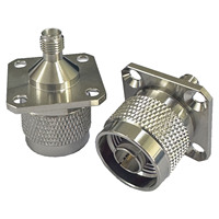 Adaptador Coaxial N/SMA-JKF de Fábrica, Adaptador de Conector de Brida SMA Hembra a N Macho