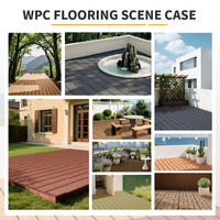 Tarima de WPC para Exteriores, con Relieve 3D, Impermeable, Duradera, Anticorrosiva, para Superficies de Suelo
