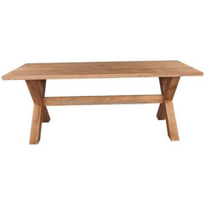 Modern 6-Seater Solid <b>Wood</b> Dining <b>Table</b> Extendable Weatherproof <b>Garden</b> Outdoor Furniture for Hotel & Warehouse Tea Time - Product Image 1