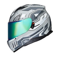 BYB/RNG Gris Mecha BY-168 nouveau casque de moto casque intégral accessoires de moto casque d'équitation