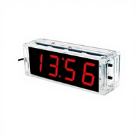 Kit de fabrication d'horloge numérique sept couleurs, ensemble de composants électroniques DIY, modèle d'expérimentation de soudure de montre électronique
