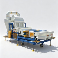 Machine de nettoyage de graines et de céréales combinée pour blé, riz, maïs, avec fonctions de déstonage, séparation, élimination de la poussière, de la moisissure, de la paille et des impuretés
