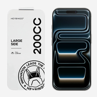 Protection d'écran en verre trempé HD 200CC, bord incurvé 2.5D, dureté 9H, ultra-fin 0.4mm, antistatique pour téléphone portable